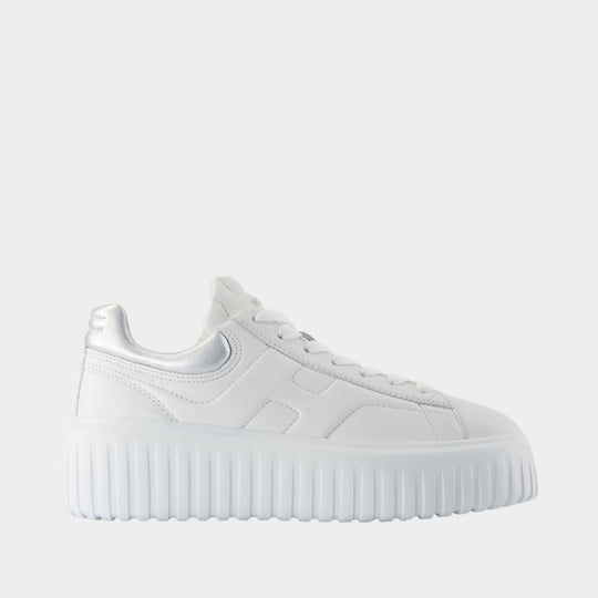 H Stripes Sneakers - Hogan - Leather - White