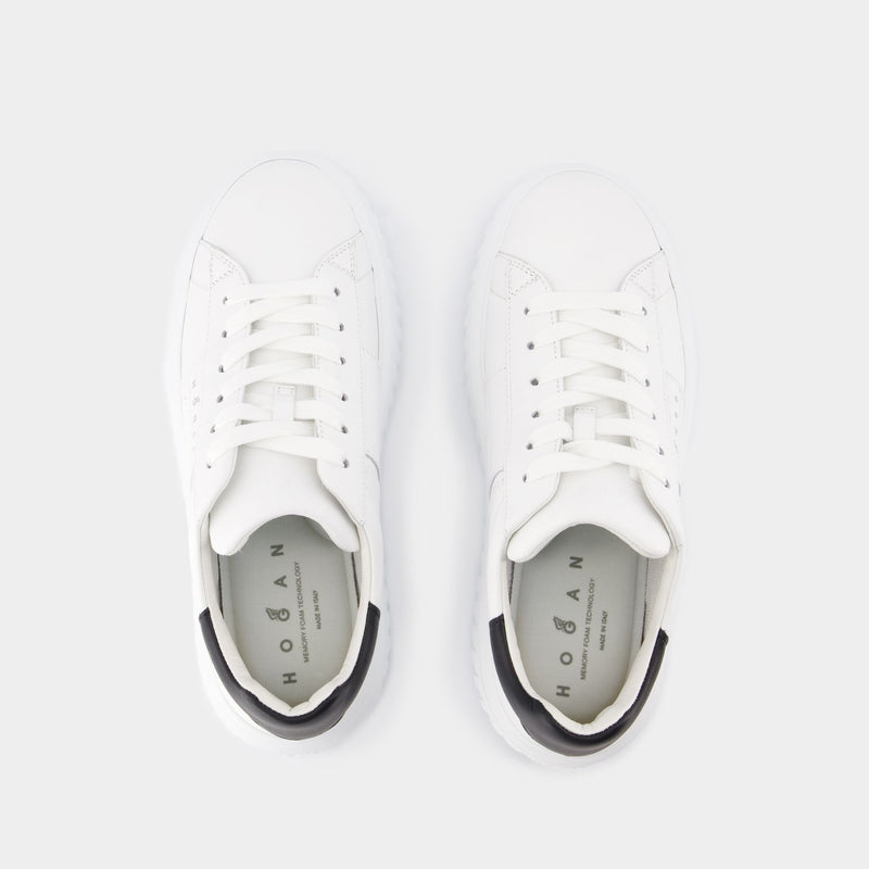 H-Stripes Sneaker - Hogan - Leather - White