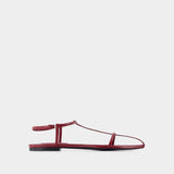 Sandals - Jil Sander - Leather - Red