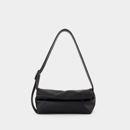Rollup Small Square Belt Crossbody - Jil Sander - Leather - Black