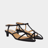 Cage Sandals - Jil Sander - Leather - Black
