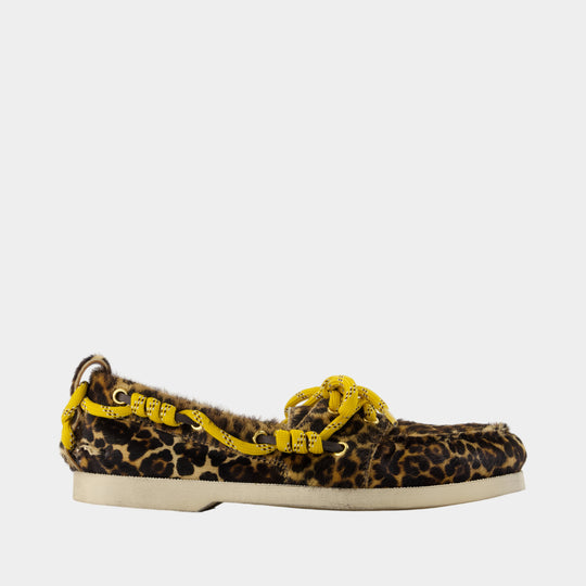Boat Moccasins - Golden Goose Deluxe Brand - Leather - Leopard