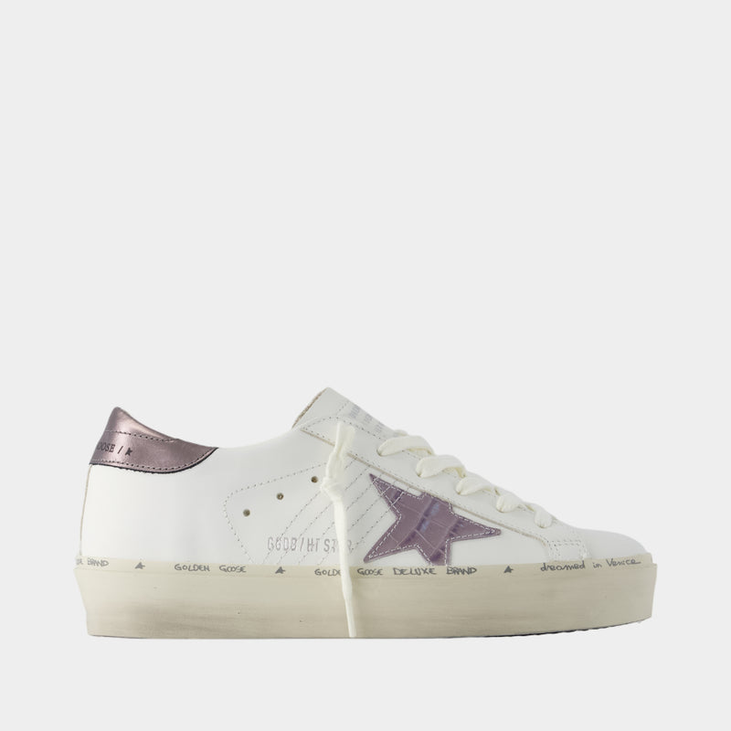 Hi Star Sneakers - Golden Goose Deluxe Brand - Leather - White