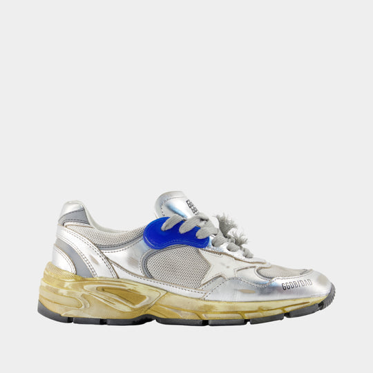 Running Dad Sneakers - Golden Goose Deluxe Brand - Leather - Silver