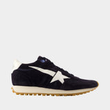 Running Marathon Sneakers - Golden Goose Deluxe Brand - Leather - Blue