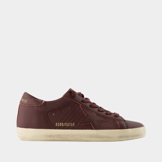 Super Star Sneakers - Golden Goose Deluxe Brand - Leather - Burgundy