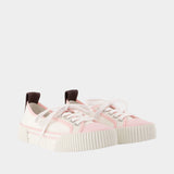Low Top Sneakers - Versace - Cotton - Ivory