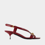 Pumps, size 50 – Versace – Leather – Red