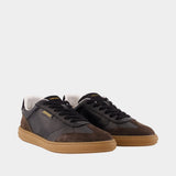 Sneakers - Versace - Leather - Black