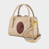 Small Boston Crossbody - Versace - Leather - Ivory