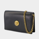 Mini Shoulder Bag - Versace - Leather - Black