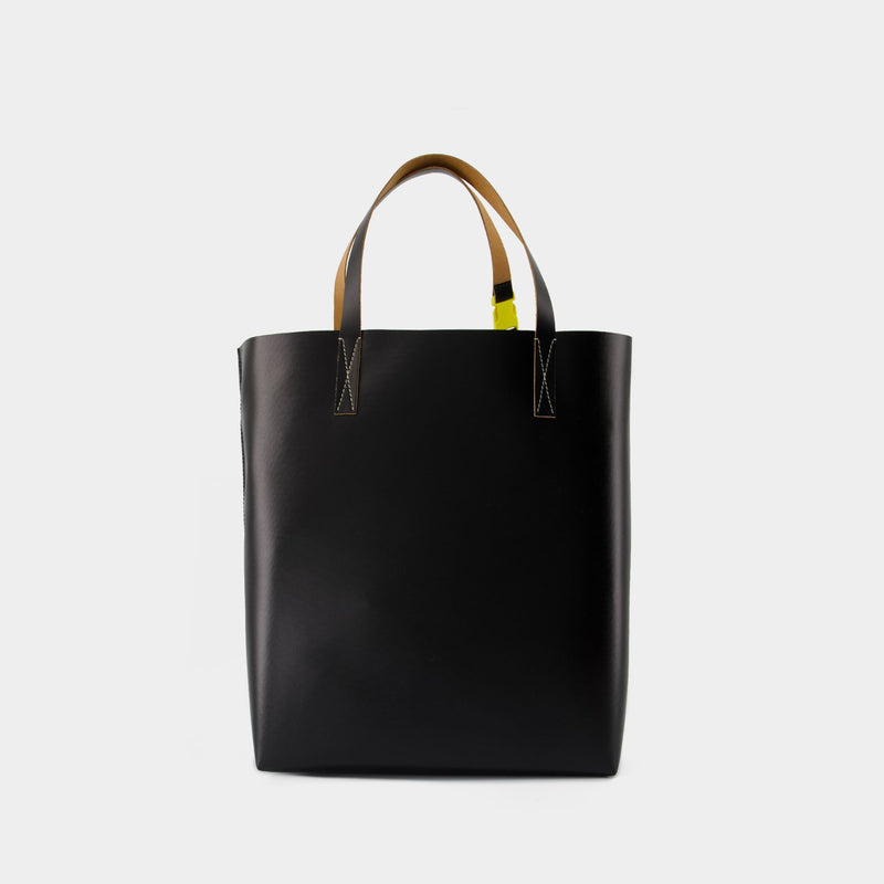 N/s Shopper Bag - Marni - Synthetic - White/Black