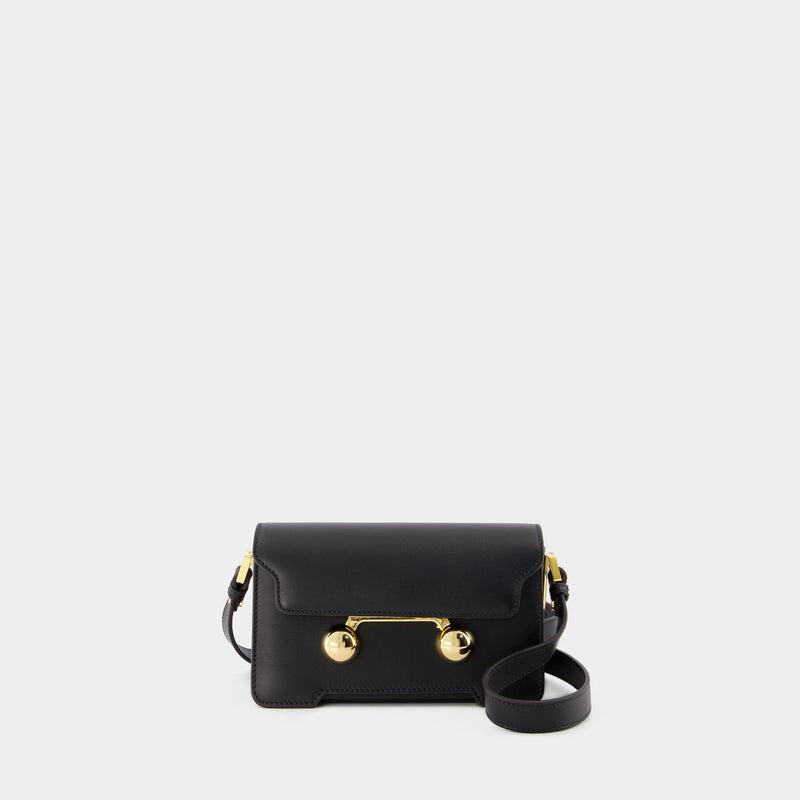 Mini Shoulder Bag - Marni - Leather - Black