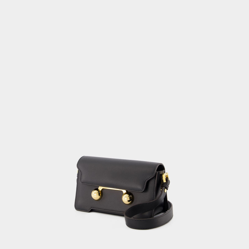 Mini Shoulder Bag - Marni - Leather - Black