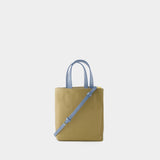 Museo Soft Mini Shopper Bag - Marni - Leather - Blue