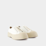 Laced Up Sneakers - Marni - Leather - White