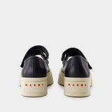 Mary Jane Sneakers - Marni - Leather - Black