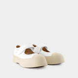 Mary Jane Sneakers - Marni - Leather - White