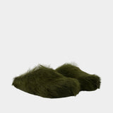 Fussbett Sabot Flat Shoes - Marni - Leather - Green
