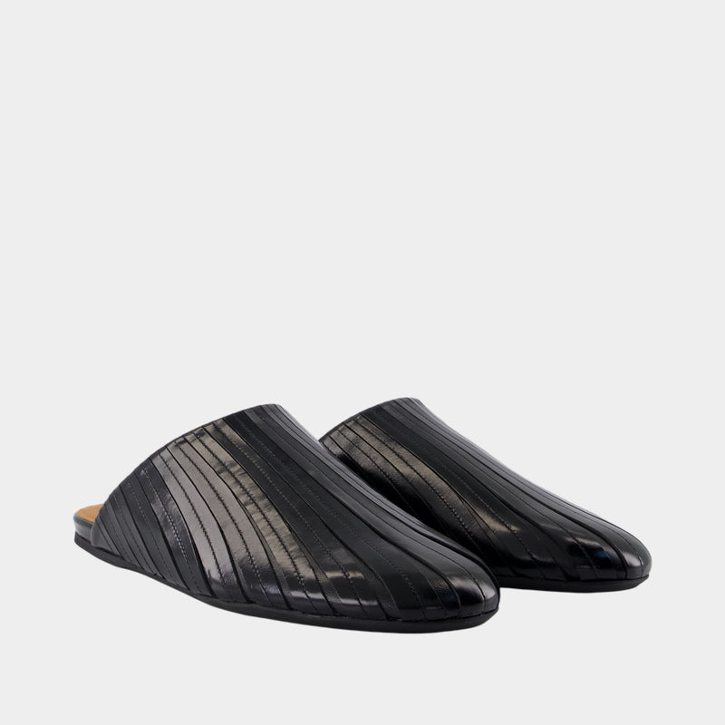 Sabot Sandals - Marni - Leather - Black