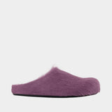 Fussbett Mules - Marni - Leather - Purple