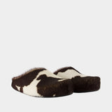 Fussbett mules - Marni - Leather - White/Brown