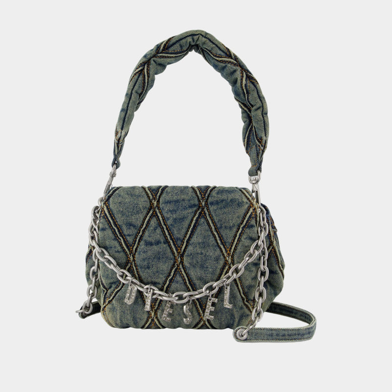 Char- D Small Shoulder Bag - DIESEL - Cotton - Blue
