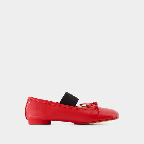 Ballet Ballerinas - MM6 Maison Margiela - Leather - Red