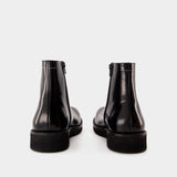 Ankle Boots - MM6 Maison Margiela - Leather - Black