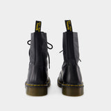 10 Eye Ankle Boots - MM6 Maison Margiela - Leather - Black