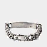 Minimal Logo Id Tag Bracelet - MM6 Maison Margiela - Metal - Silver