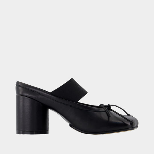 Sandals - MM6 Maison Margiela - Leather - Black