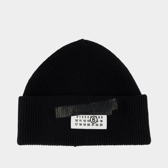 Beanie - MM6 Maison Margiela - Wool - Black