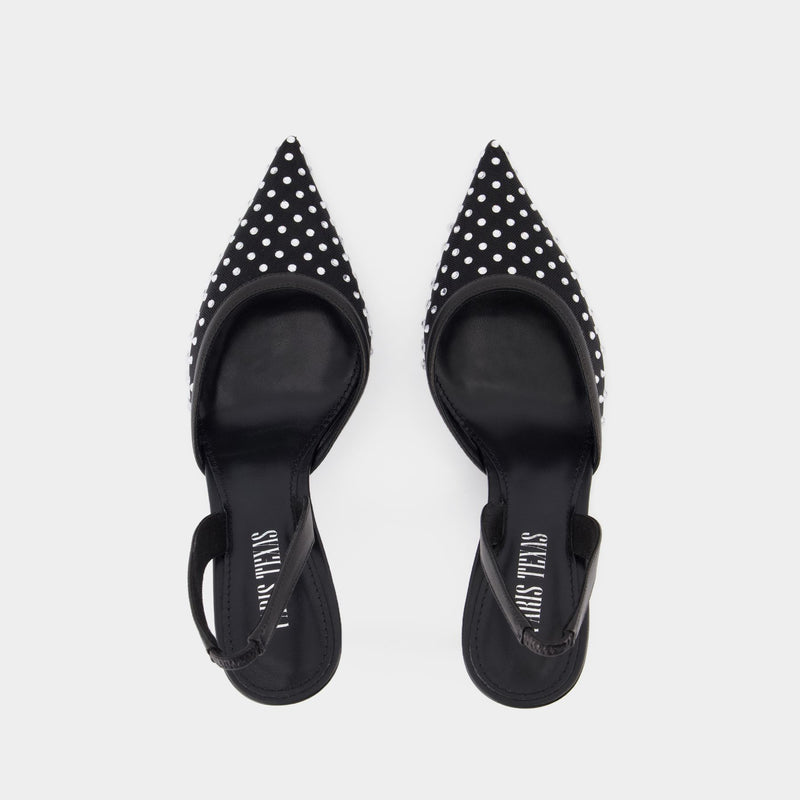 Lidia Slingback 70 Pumps - Paris Texas - Synthetic - Black