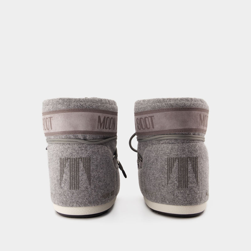 Icon Low Felt Boots - Moon Boot - Synthetic - Grey