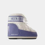 Icon Low Boots - Moon Boot - Synthetic - Grey/White