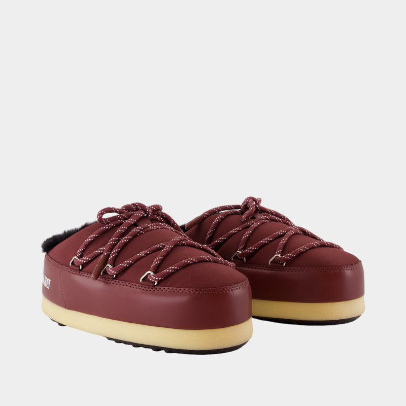 Evx Mule Sandals - Moon Boot - Synthetic - Burgundy