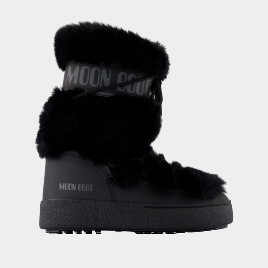 Ltrack Boots - Moon Boot - Fake Fur - Black