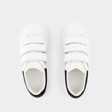 Oversize sneakers - Alexander Mcqueen - Leather - White/Black