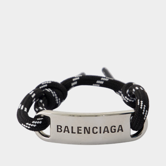 Plate Bracelet - Balenciaga - Metal - Silver