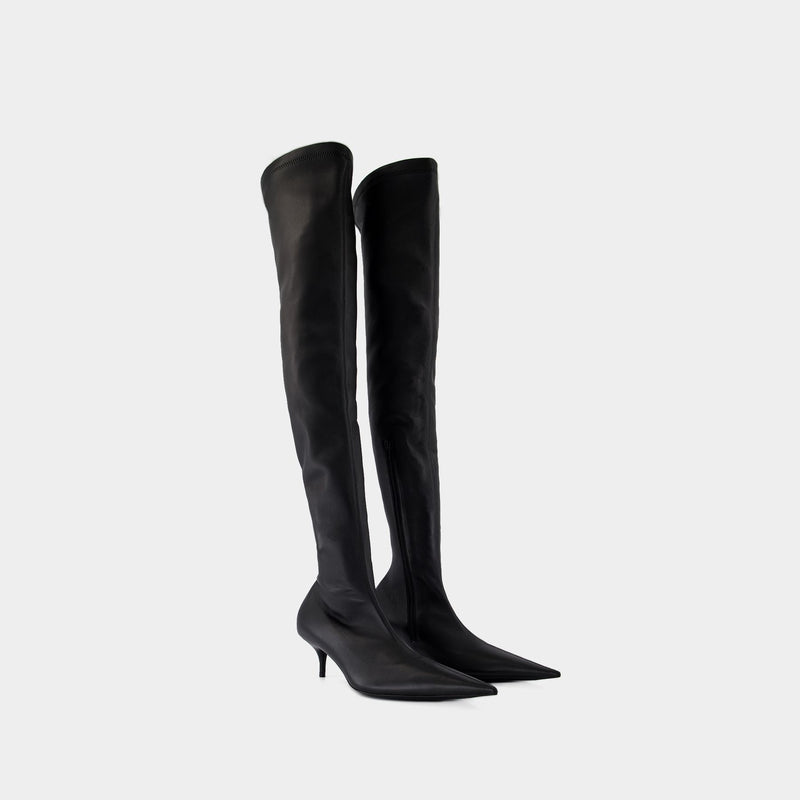 Avenue L50 Boots - Balenciaga - Leather - Black