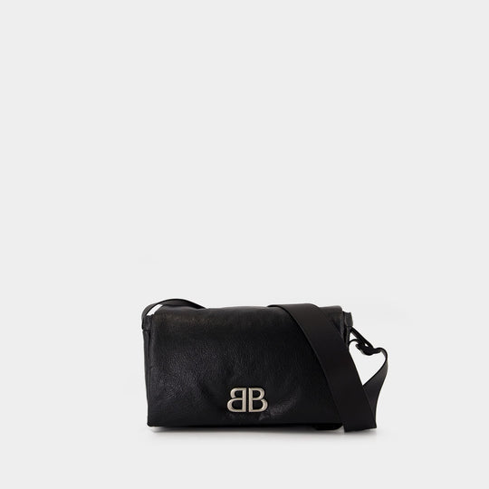 Monaco Flap Small Crossbody - Balenciaga - Leather - Black