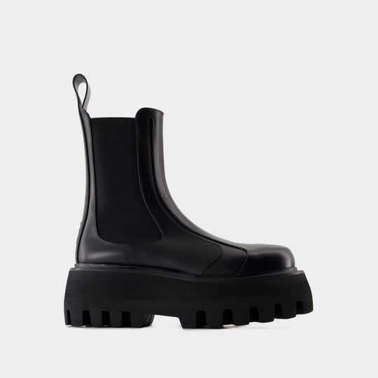 Rubber boots - Alexander McQueen - Leather - Black
