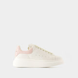 Oversize Sneakers - Alexander McQueen - Leather - White/Pink