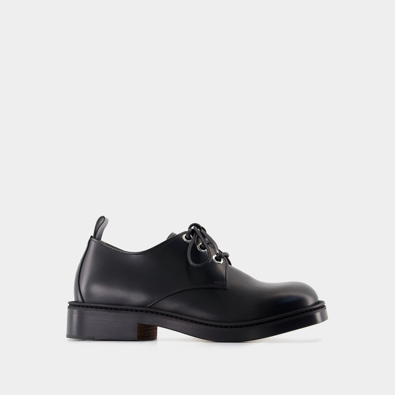 Lace Up Derbies - Alexander McQueen - Leather - Black