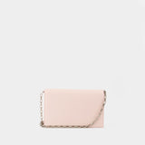 Mini Cross Bar Purse - Alexander McQueen - Leather - Pink/Silver