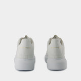 Oversize Sneakers - Alexander McQueen - Leather - White