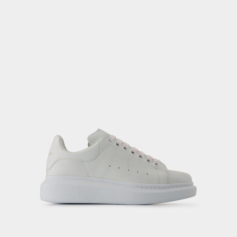 Oversize Sneakers - Alexander McQueen - Leather - White