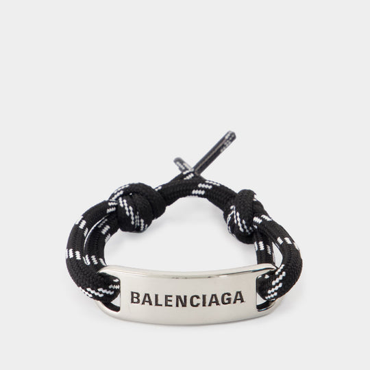 Plate Bracelet - Balenciaga - Metal - Black