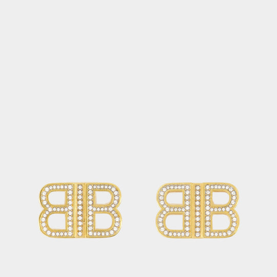 Bb 2.0 Xs Earrings - Balenciaga - Metal - Gold